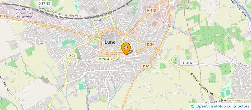 localisation de l'entreprise MONSIEUR ANAS EL BOUZIDI  LUNEL