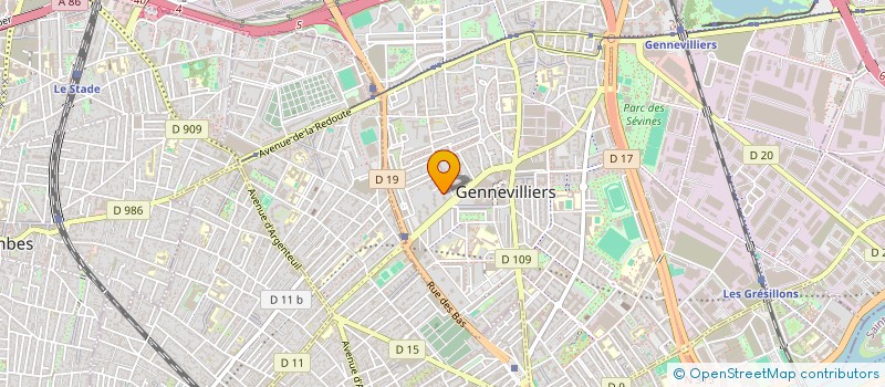 localisation de l'entreprise MONSIEUR ANAS EL OUERYEMMI à GENNEVILLIERS