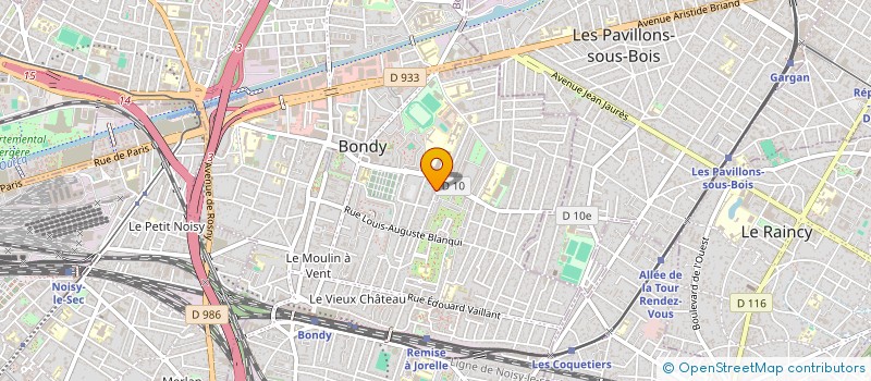 localisation de l'entreprise MONSIEUR ANAS FADILI  BONDY