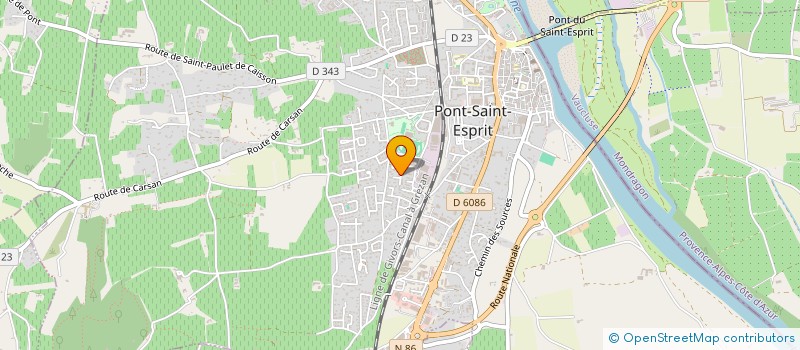 localisation de l'entreprise MONSIEUR ANAS JIHARI KAK  PONT-SAINT-ESPRIT