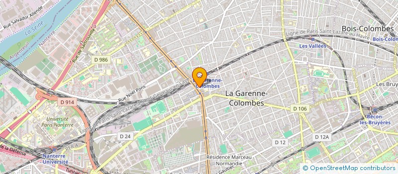 localisation de l'entreprise MONSIEUR ANAS MATROUNE  LA GARENNE-COLOMBES