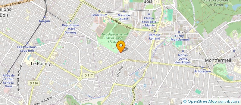 localisation de l'entreprise MONSIEUR ANAS ROUHI à CLICHY-SOUS-BOIS