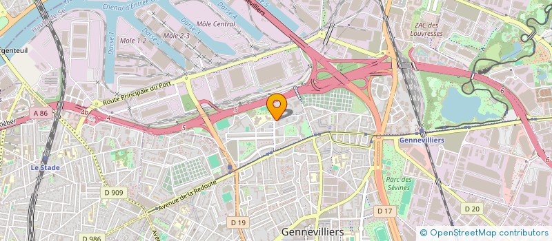 localisation de l'entreprise MONSIEUR ANAS SAMMANE  GENNEVILLIERS