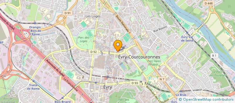 localisation de l'entreprise MONSIEUR ANASS EL ABDIOUI  EVRY-COURCOURONNES