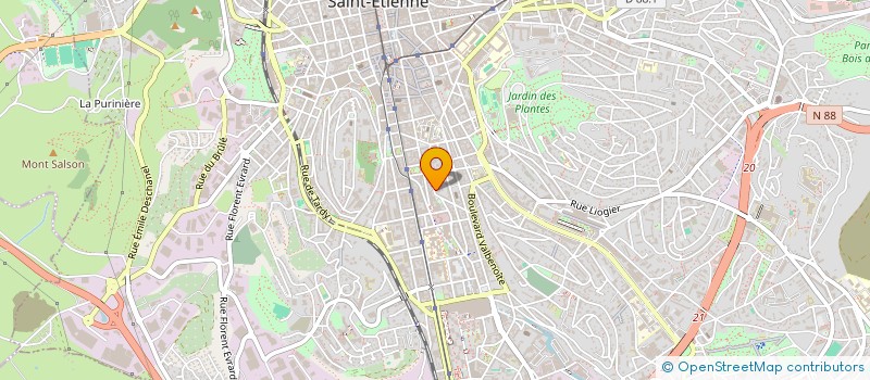 localisation de l'entreprise MONSIEUR ANASS EL JOHARI  SAINT-ETIENNE