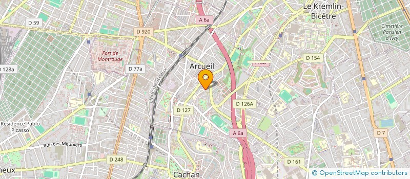 localisation de l'entreprise MONSIEUR ANASS JAADAR  ARCUEIL