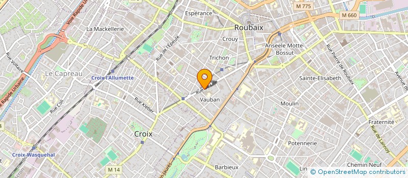 localisation de l'entreprise MONSIEUR ANASS KHALLOUFI  ROUBAIX