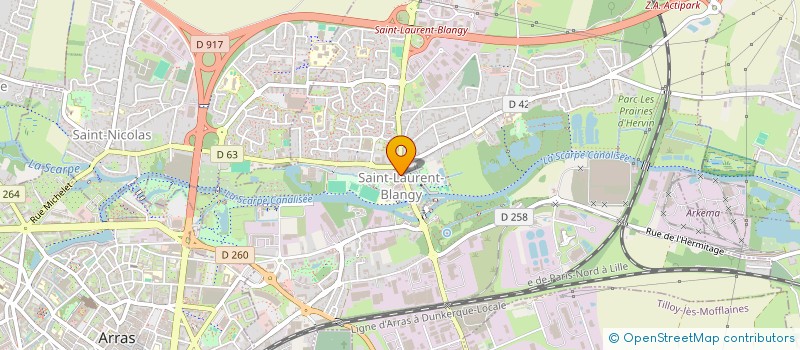 localisation de l'entreprise MONSIEUR ANASS ZIRARI  SAINT-LAURENT-BLANGY