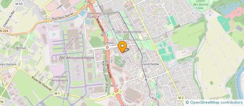 localisation de l'entreprise MONSIEUR ANASSE ABOUZEIR  BLAGNAC