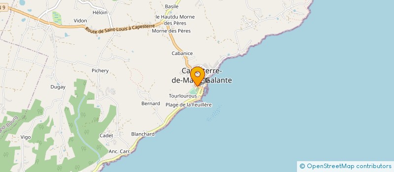 localisation de l'entreprise MONSIEUR ANASTHASE MAYOUTE à CAPESTERRE-DE-MARIE-GALANTE