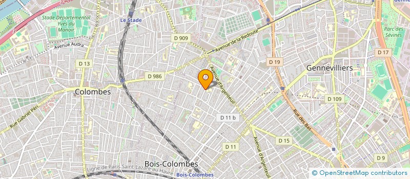 localisation de l'entreprise MONSIEUR ANATOLE GARCIA à BOIS-COLOMBES