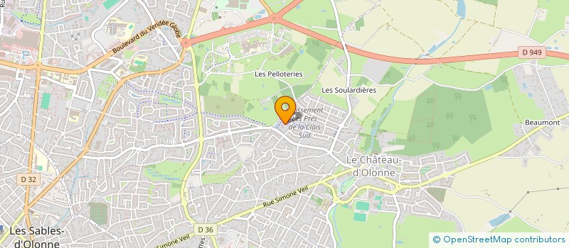 localisation de l'entreprise MONSIEUR ANATOLE RABILLER  LES SABLES-D'OLONNE