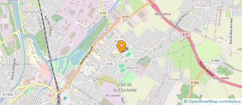 localisation de l'entreprise MONSIEUR ANCA-MARIA URSARIU  WAZIERS