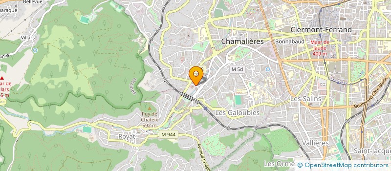 localisation de l'entreprise MONSIEUR ANCELIN CHAMBON  CHAMALIERES