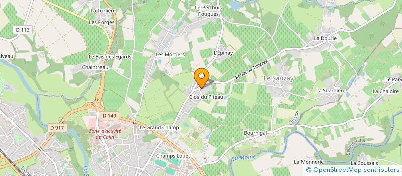 localisation de l'entreprise MONSIEUR ANCELIN GUILBERTEAU à CLISSON