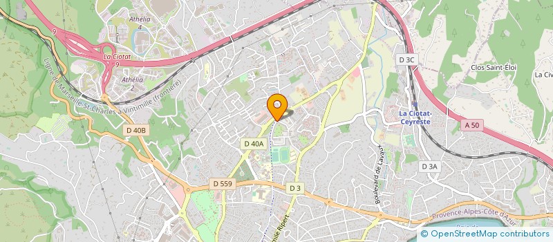 localisation de l'entreprise MONSIEUR ANDERS RENEGAT  LA CIOTAT