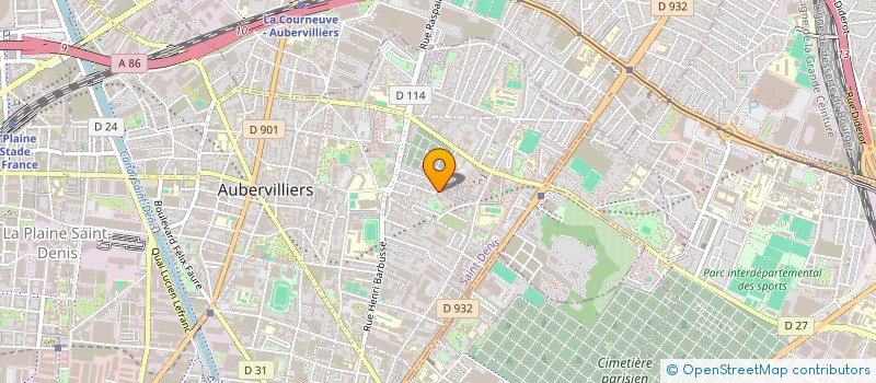 localisation de l'entreprise MONSIEUR ANDERSON JOSEPH à AUBERVILLIERS