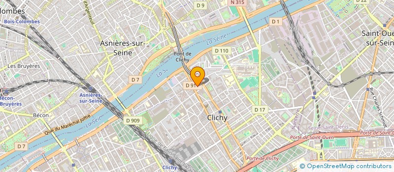 localisation de l'entreprise MONSIEUR ANDERSON LOPES DA SILVA à CLICHY