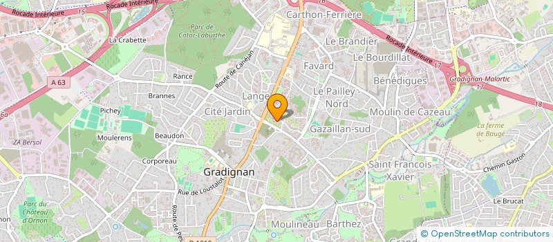 localisation de l'entreprise MONSIEUR ANDERSON LUCE  GRADIGNAN