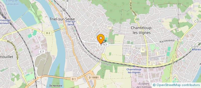 localisation de l'entreprise MONSIEUR ANDERSON NOGUEIRA ELOI  TRIEL-SUR-SEINE