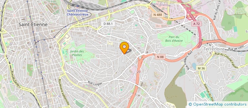 localisation de l'entreprise MONSIEUR ANDOM FISHA GEBREIGZABIHER  SAINT-ETIENNE