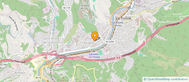 localisation de l'entreprise MONSIEUR ANDRADE DE PINA DEINILSON KACKSON à NICE