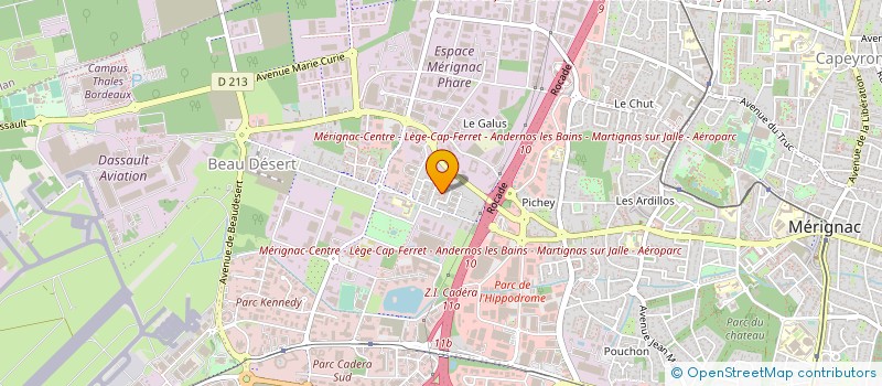 localisation de l'entreprise MONSIEUR ANDRANIK GRIGORYAN  MERIGNAC