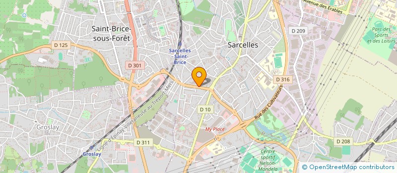 localisation de l'entreprise MONSIEUR ANDRE ABDULHAK-MAUBERT  SARCELLES