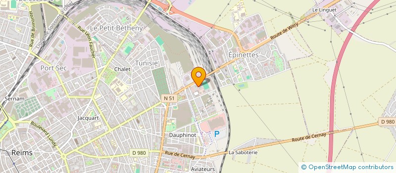 localisation de l'entreprise MONSIEUR ANDRE ABELE  REIMS