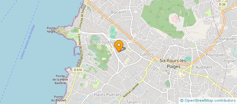 localisation de l'entreprise MONSIEUR ANDRE AGIN à SIX-FOURS-LES-PLAGES