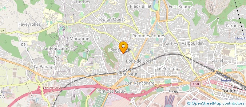 localisation de l'entreprise MONSIEUR ANDRE AGUERA  TOULON