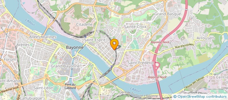 localisation de l'entreprise MONSIEUR ANDRE AINCIBOURE à BAYONNE