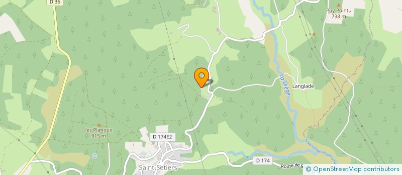 localisation de l'entreprise MONSIEUR ANDRE AIVAL  SAINT-SETIERS