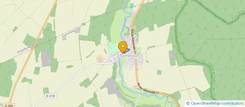 localisation de l'entreprise MONSIEUR ANDRE-ALAIN GIFFEY  CHAMESSON