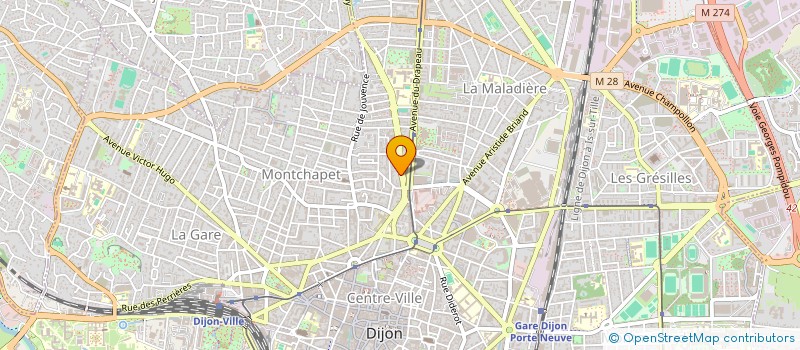 localisation de l'entreprise MONSIEUR ANDRE ALBERT à DIJON