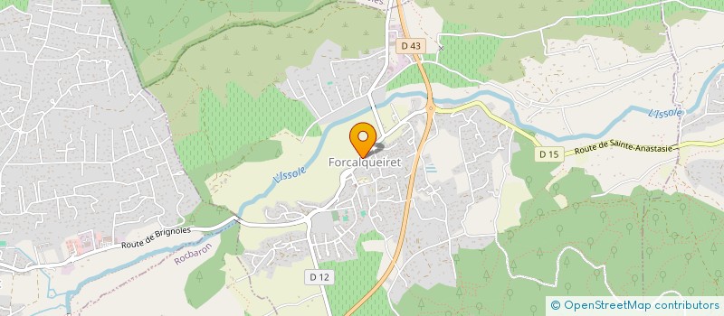 localisation de l'entreprise MONSIEUR ANDRE ALEXANDRE  FORCALQUEIRET