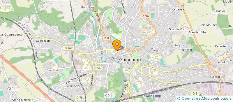 localisation de l'entreprise MONSIEUR ANDRE ALLANIC  GUINGAMP