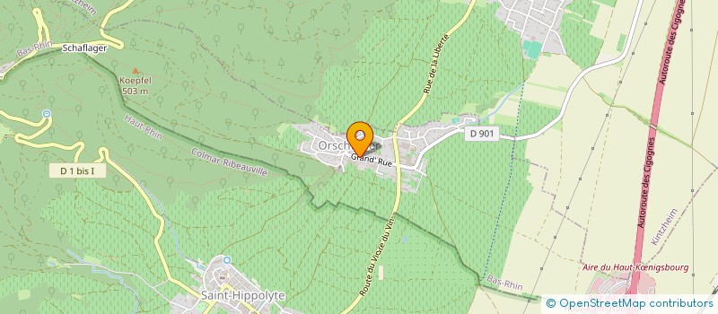 localisation de l'entreprise MONSIEUR ANDRE ALLIMANT  ORSCHWILLER