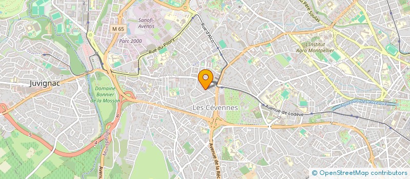 localisation de l'entreprise MONSIEUR ANDRE ALLIO à MONTPELLIER