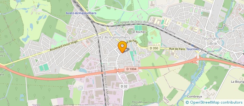 localisation de l'entreprise MONSIEUR ANDRE ALVES DA CUNHA  GRETZ-ARMAINVILLIERS