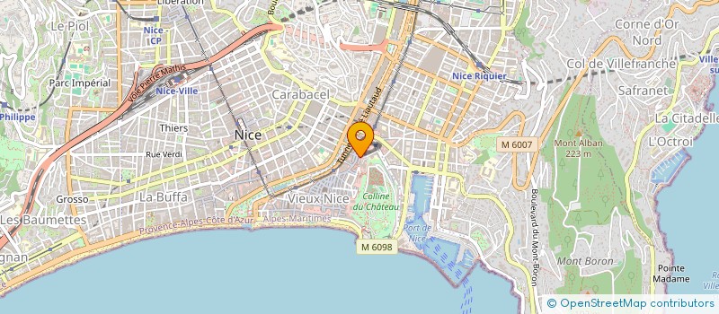 localisation de l'entreprise MONSIEUR ANDRE ALZIARI à NICE
