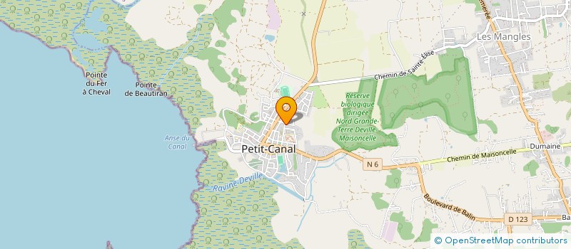 localisation de l'entreprise MONSIEUR ANDRE AMELINO DUPLESSIS à PETIT-CANAL