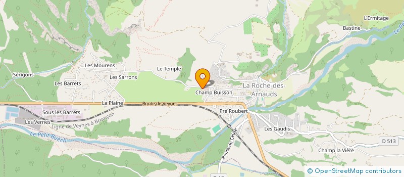 localisation de l'entreprise MONSIEUR ANDRE AMOURIQ à LA ROCHE-DES-ARNAUDS