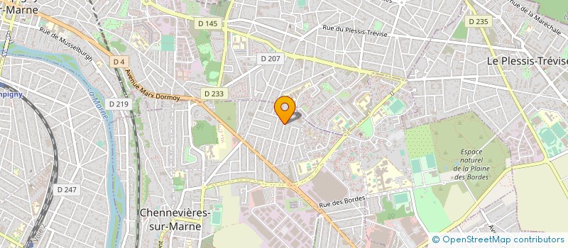 localisation de l'entreprise MONSIEUR ANDRE ANDRE LOPES RODRIGUES  CHENNEVIERES-SUR-MARNE