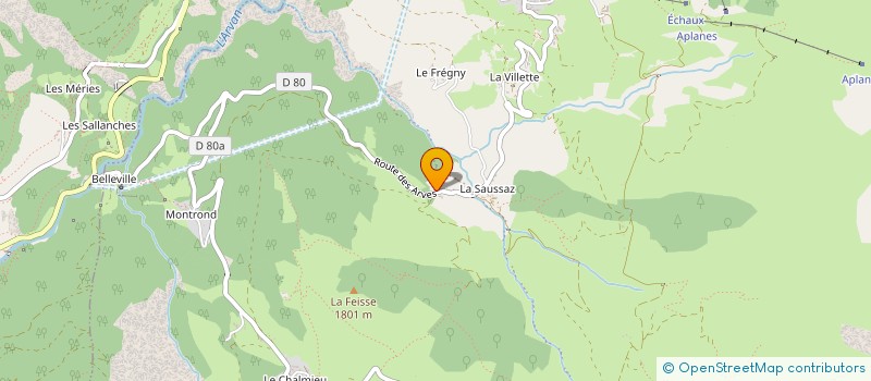 localisation de l'entreprise MONSIEUR ANDRE APOSTOLO  FONTCOUVERTE-LA-TOUSSUIRE