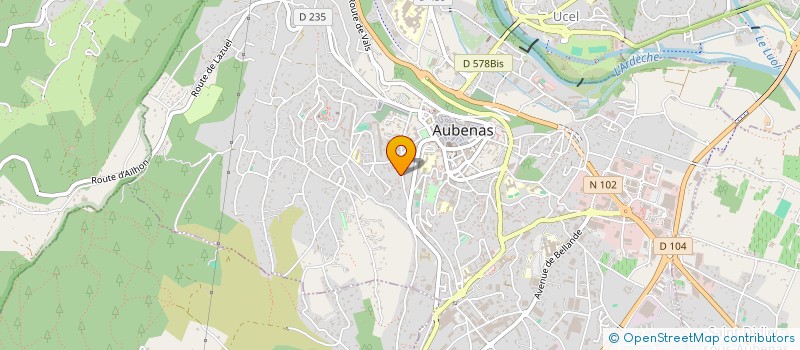 localisation de l'entreprise MONSIEUR ANDRE ARMAND  AUBENAS