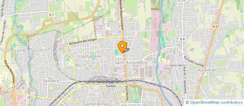 localisation de l'entreprise MONSIEUR ANDRE ARQUE  TARBES