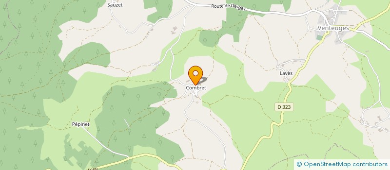 localisation de l'entreprise MONSIEUR ANDRE AUBAZAC  SAUGUES