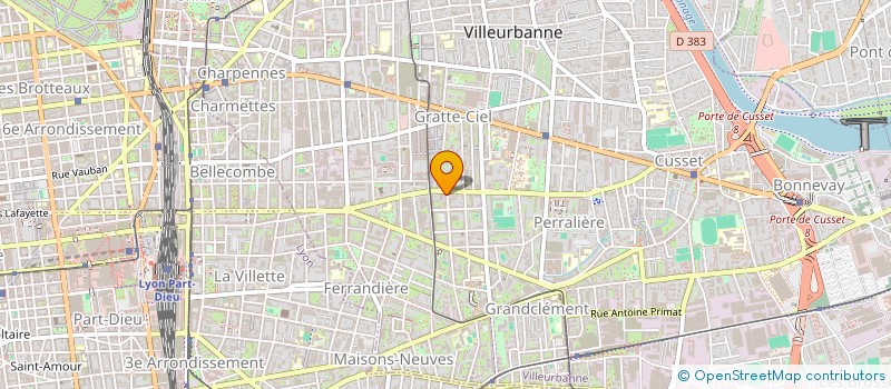 localisation de l'entreprise MONSIEUR ANDRE AUBERT  VILLEURBANNE