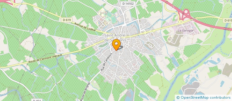 localisation de l'entreprise MONSIEUR ANDRE AUBERT  SAINT-ANDRE-DE-SANGONIS